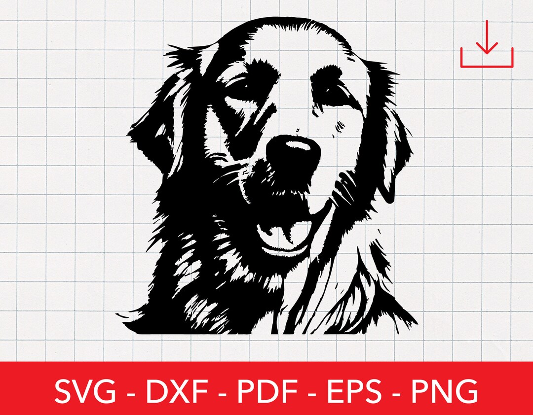 Golden Retriever Svg, Dog Svg, Puppy, Cute Animal Png File, Shirt ...