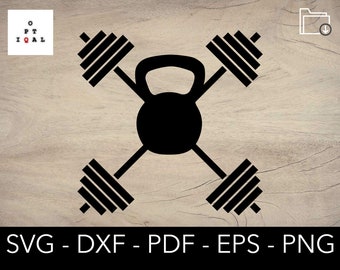 Barbell Svg, Workout Svg, Gym Svg, Kettlebell Svg, Exercise Svg, Fitness Svg, Crossfit Logo Svg, Weight Lifting Svg, Weights Svg, Strong Svg