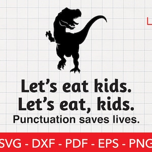 Vamos comer crianças Svg, piada engraçada png, logotipo, arquivo Cricut, citação, trocadilho, design de camisa, clipart de humor, professor de inglês, escola