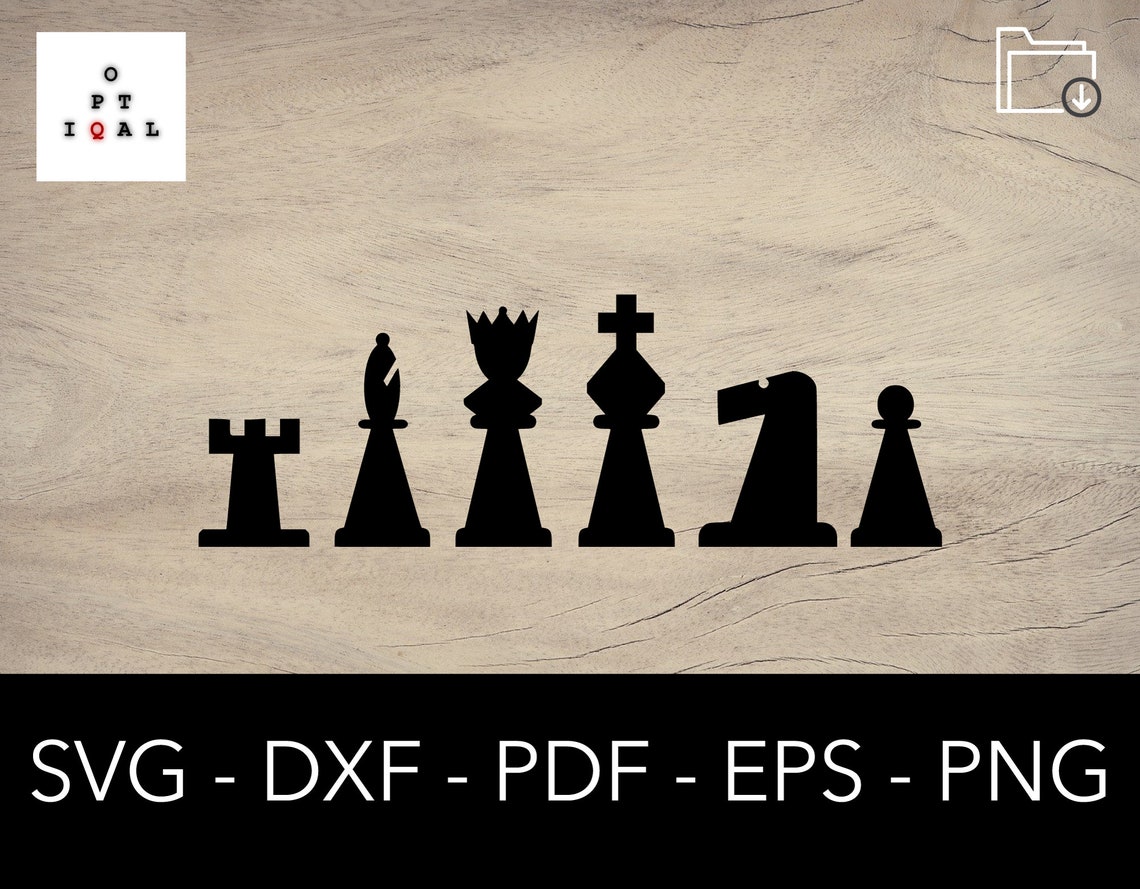 Chess Pieces Svg, Chess Svg, Game Svg, Vector Shape, Decal, Logo ...