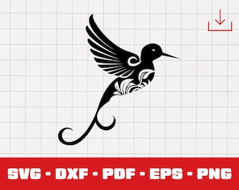 Hummingbird Svg, Hum Bird Svg, Humming Bird SVG - Hummingbird Silhouette - Hummingbird Cut File  - Hummingbird Clipart - Hummingbird Vector