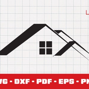 Casa Svg, vetor de moldura de telhado, logotipo de casa, símbolo imobiliário, contorno de residência Png, clipart de corretor de imóveis, Cricut