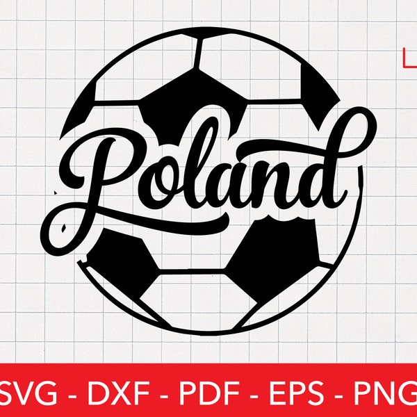 Poland Svg, Poland Soccer Png, Polish Sticker, Warsaw, Logo, Football, Emblem, Clipart, Cricut, Europe, Shirt Design