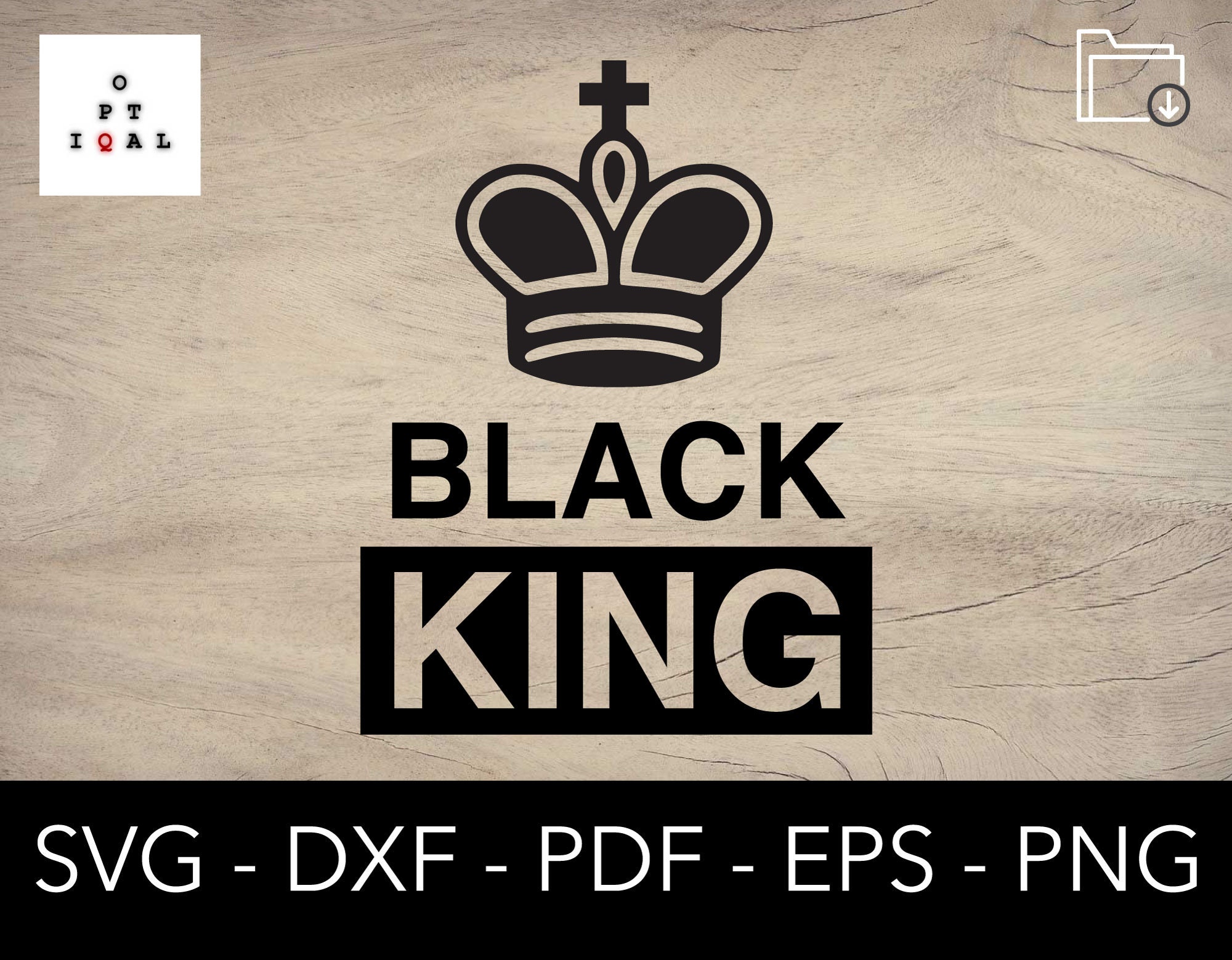 Download Black King Svg Chess Svg Black Man Svg Black Crown Svg | Etsy