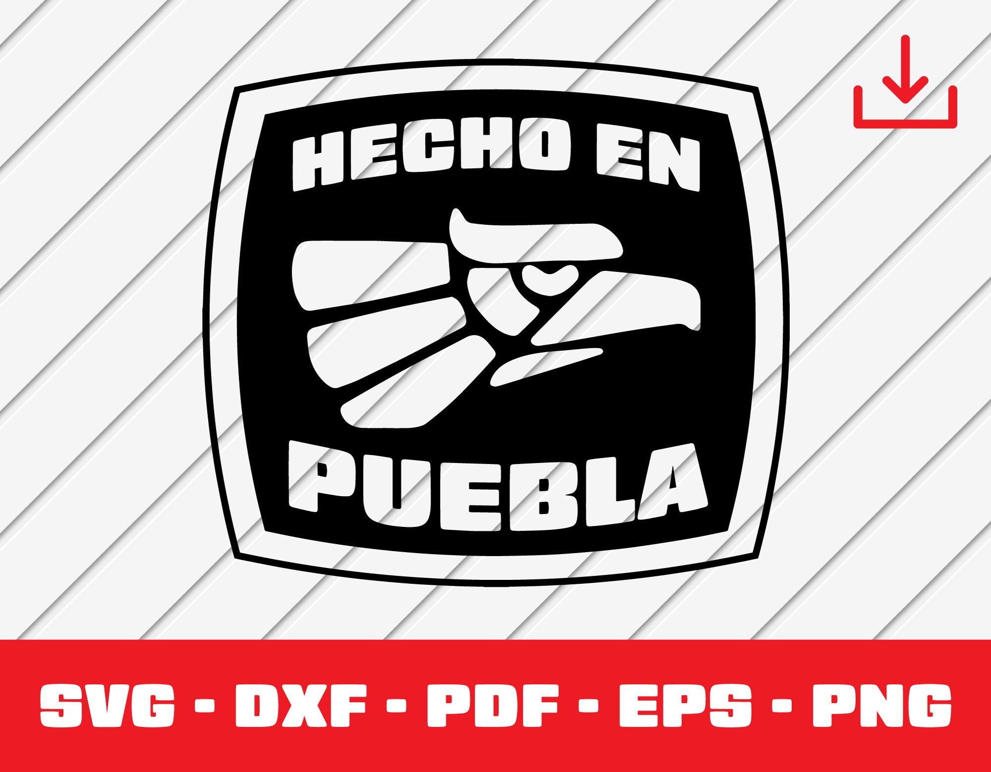Hecho En Puebla Svg, Hecho En Mexico Svg, Made in Mexico, Cut File ...