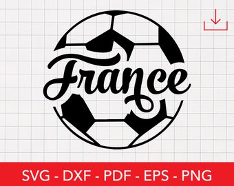 France Svg, France Soccer Png, French Sticker, Paris, Logo, Football, Emblem, Clipart, Cricut, Europe, Shirt Design