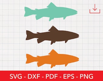 Retro Trout Svg, Adventure Png, Trout and Mountains Clipart, Fish Png, Fishing Svg, Fisherman, Cricut, Shirt Design