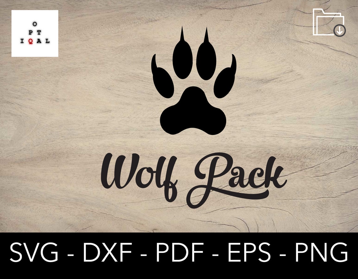 Wolf Pack Svg Wolf SVG Wolf Paw SVG Dog Paw SVG Wolf | Etsy