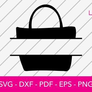 Purse Svg, Handbag Split Frame Svg, Fashion Svg - Vector, Decal, Logo, Clipart, Silhouette Cricut Cut File Scrapbook File dxf, png, eps, pdf