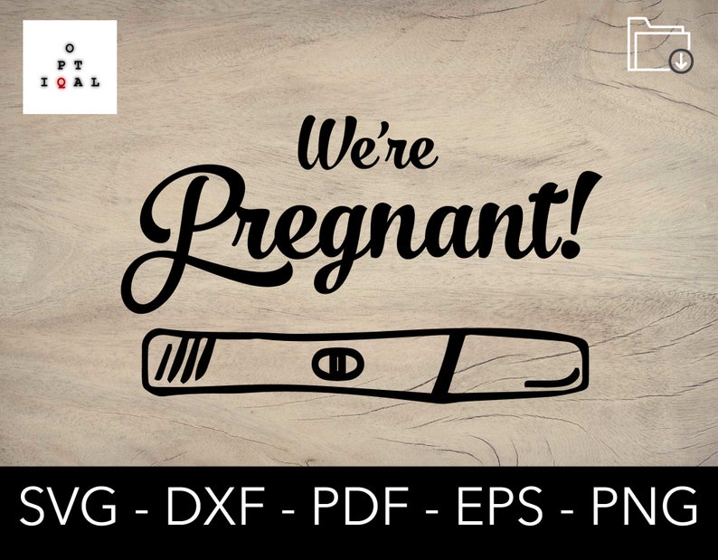 We're Pregnant Svg We Are Pregant Svg Pregnant Test Svg - Etsy India