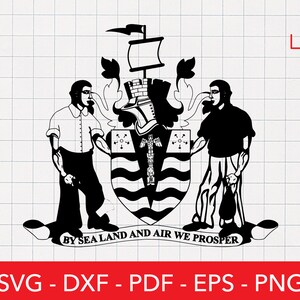 Vancouver Svg, Vancouver Flag Svg, Seal of Vancouver Png, Coat of Arms, Crest, Badge, Emblem, Clipart, Cricut, Canada