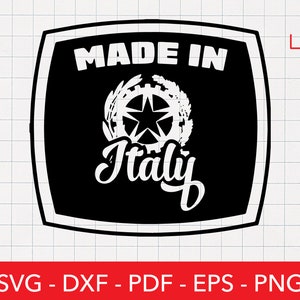 Italy Svg, Italian Vector, Made in Italy, Flag, Seal, Coat of Arms, Cut File PNG DXF Cricut Vector Clipart Commercial License
