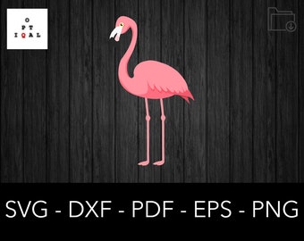 Flamingo Svg, Ping Flamingo Svg, arquivo de corte Flamingo - vetor, decalque, logotipo, clipart, arquivo de corte de silhueta Cricut Scrapbook