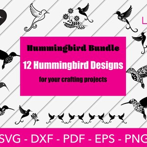 Hummingbird Svg, Humming Bird Bundle, Treeswift, Animal Cricut, Songbird Logo, Colibri Clipart, Forest, Sublimation