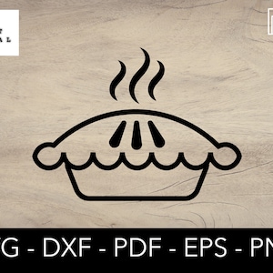 Torta Quente Svg, Torta Svg, Torta De Maçã Svg, Cozinha Svg, Assando Svg, Padaria Svg, Arquivo De Corte Svg, Arquivo De Corte - PNG DXF - Cricut - Vector Clipart