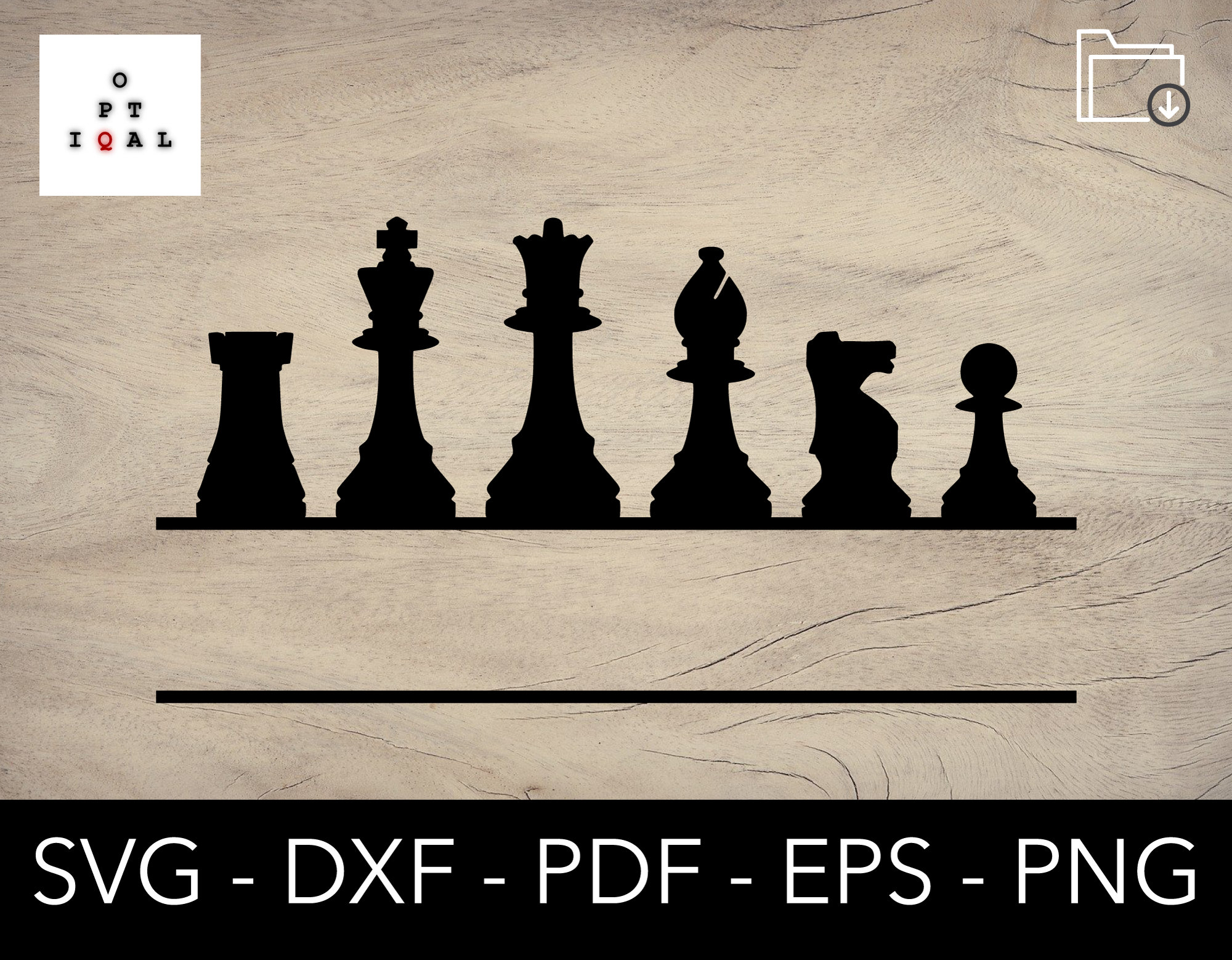 Chess Pieces SVG 1 Chess Pieces Cut File Chess Pieces DXF 