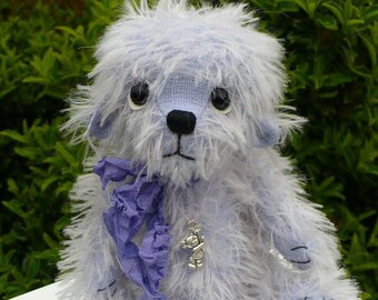 Kunstenaar gemaakte Beer, bluebell een mohair Beer