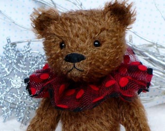 Artist made mohair bear, Nutmeg