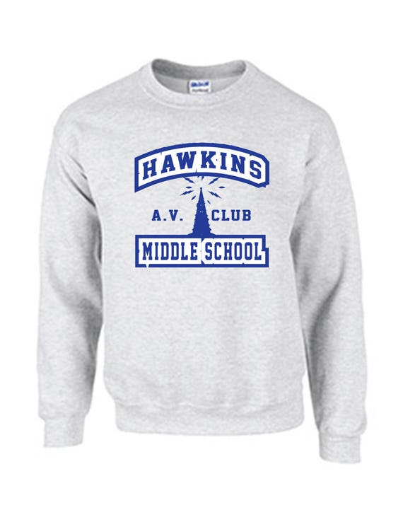 hawkins middle school hoodie