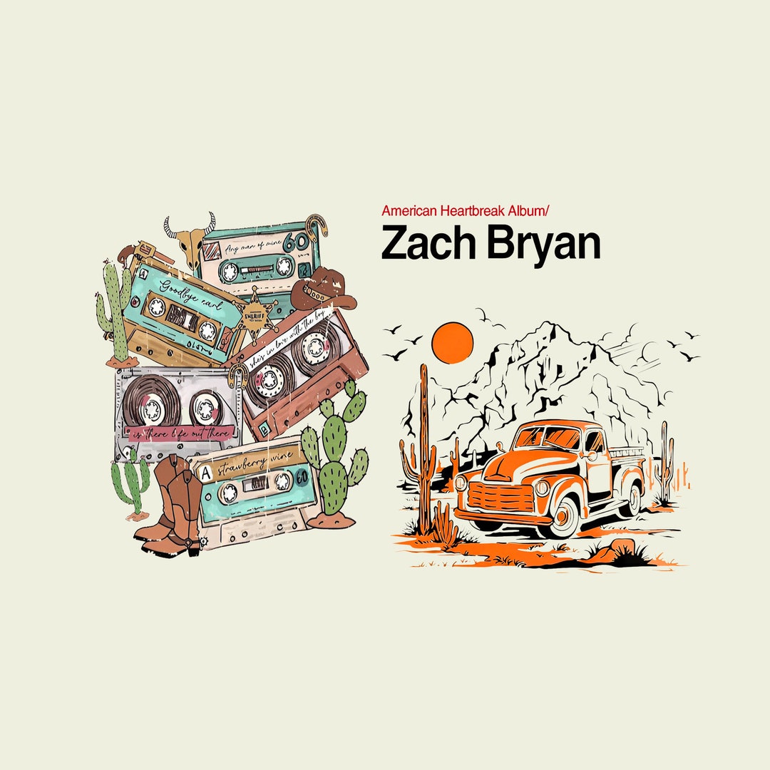 Zach Bryan Png Zach Bryan Tour 2023 Png American Tour 2023 Etsy