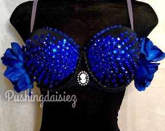 Day of the Dead Rave Bra