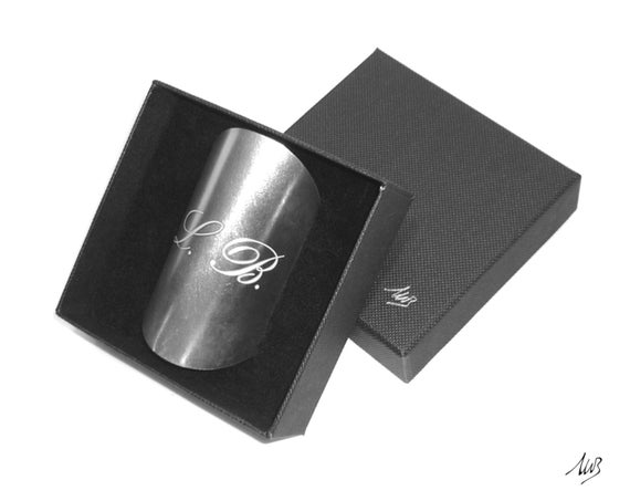 Select Gifts Sterling 925 Solid Silver Barrel Shaped Diamond Cufflinks Engraved Box