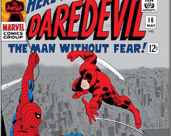 Daredevil 16 Comic Cover Vinyl Coated canvas Fabric Poster 24" x 36"