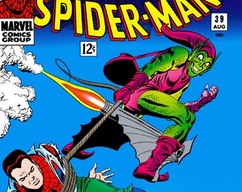 Spider-man #39 Classic Cover Silk Canvas Fabric Poster (24