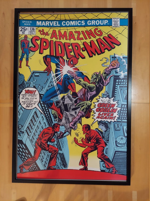 Amazing Spider-man 136 Comic Cover Silk Canvas Fabric Poster (24
