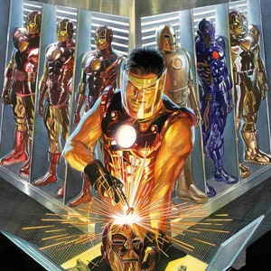 Alex Ross Iron Man vinyl coated canvas Fabric Poster 24 x 36 inches