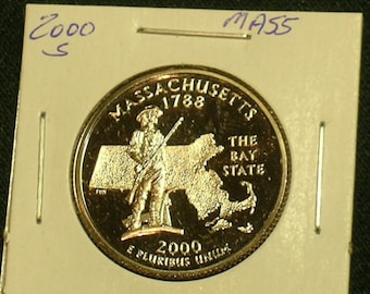 2000-S Sharp Proof Washington Quarter  -    Massachusetts