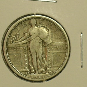 1917-S Type 1  Standing Liberty Quarter  - Fine -  Early  Date Coin -   (AD11-2)
