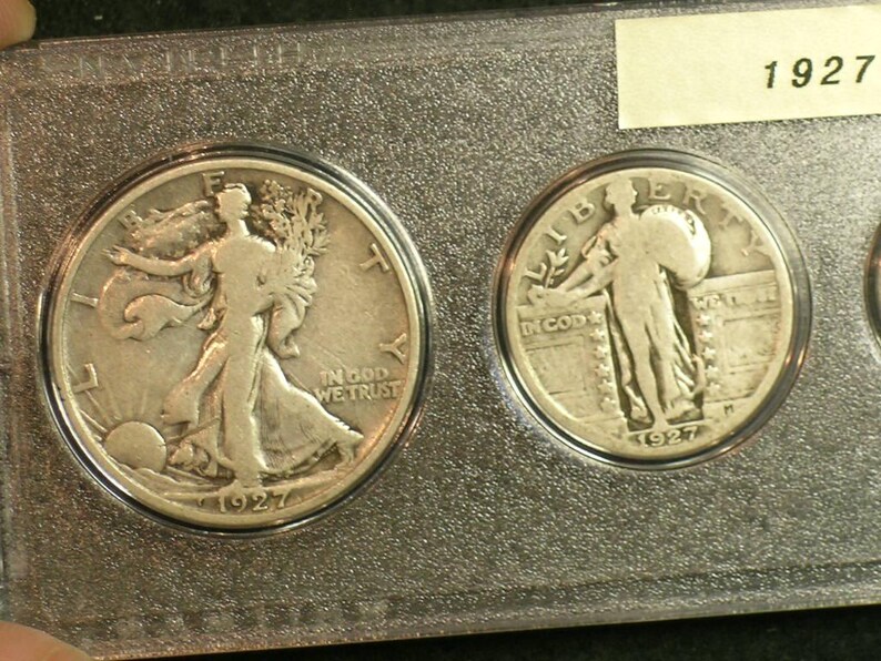 1927 Circulated Coin Year Set - Vintage Coin Set - Etsy