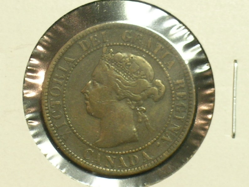 One Cent Copper Coin 1897 Canada Victoria Very Nice Condition