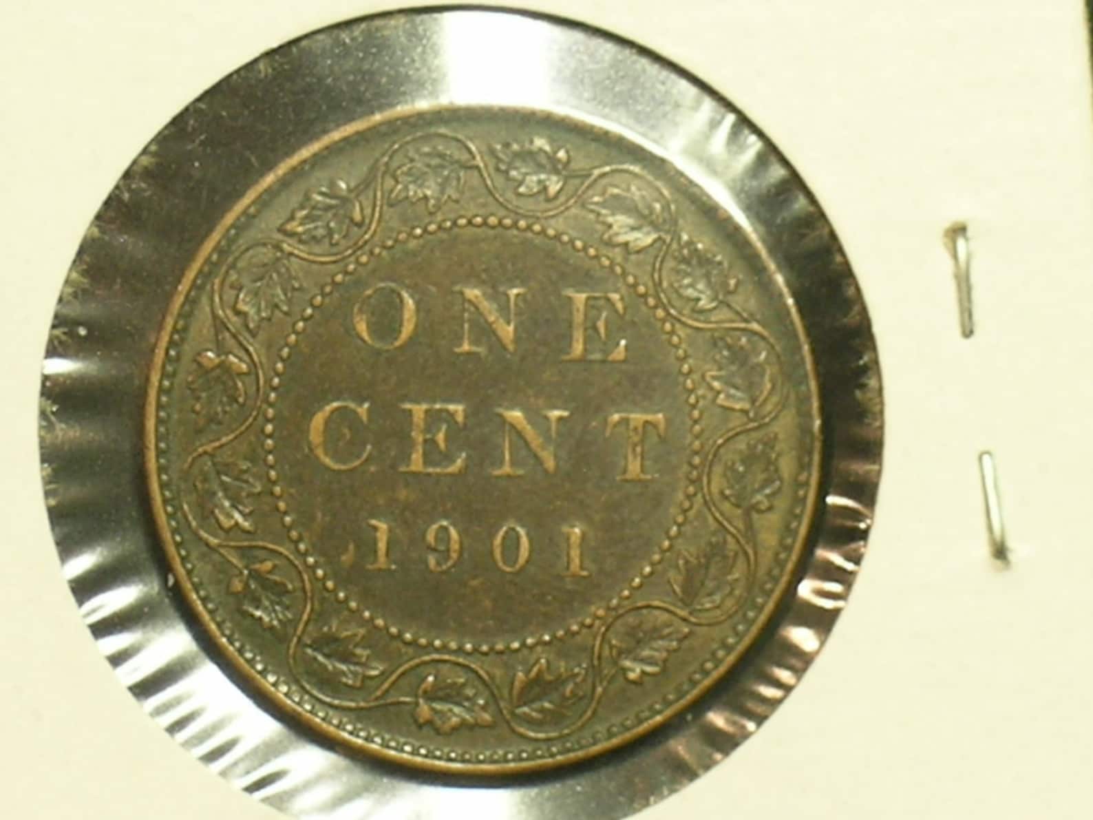 1901 Canada One Cent Copper Coin Very Nice Condition - Etsy