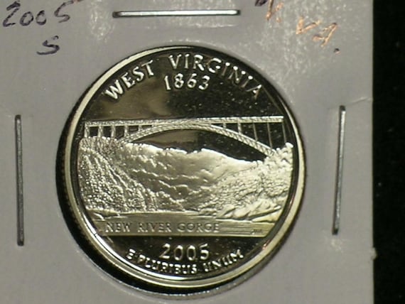 2005-S Sharp Proof Washington Quarter - West Virginia - Etsy