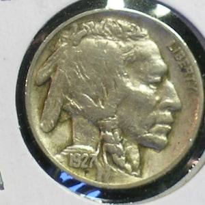 1927 Nice Buffalo Nickel  -      (AC7-6)