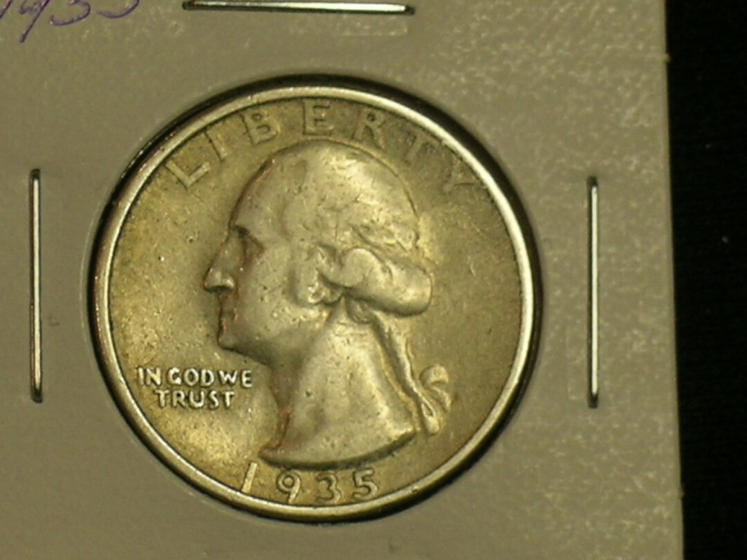 Sharp Coin 1935 Sharp Washington Quarter - Silver Coin (AE7-2) - Etsy