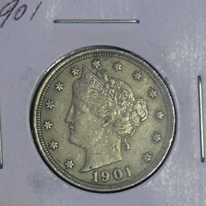 1901 Sharp Liberty Nickel   -                 (E0320)