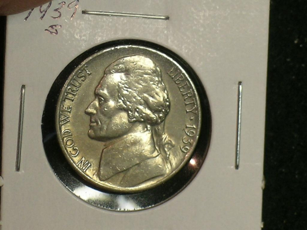 1939-S Sharp Jefferson Nickel - - Key Date Coin (A5-10) - Etsy