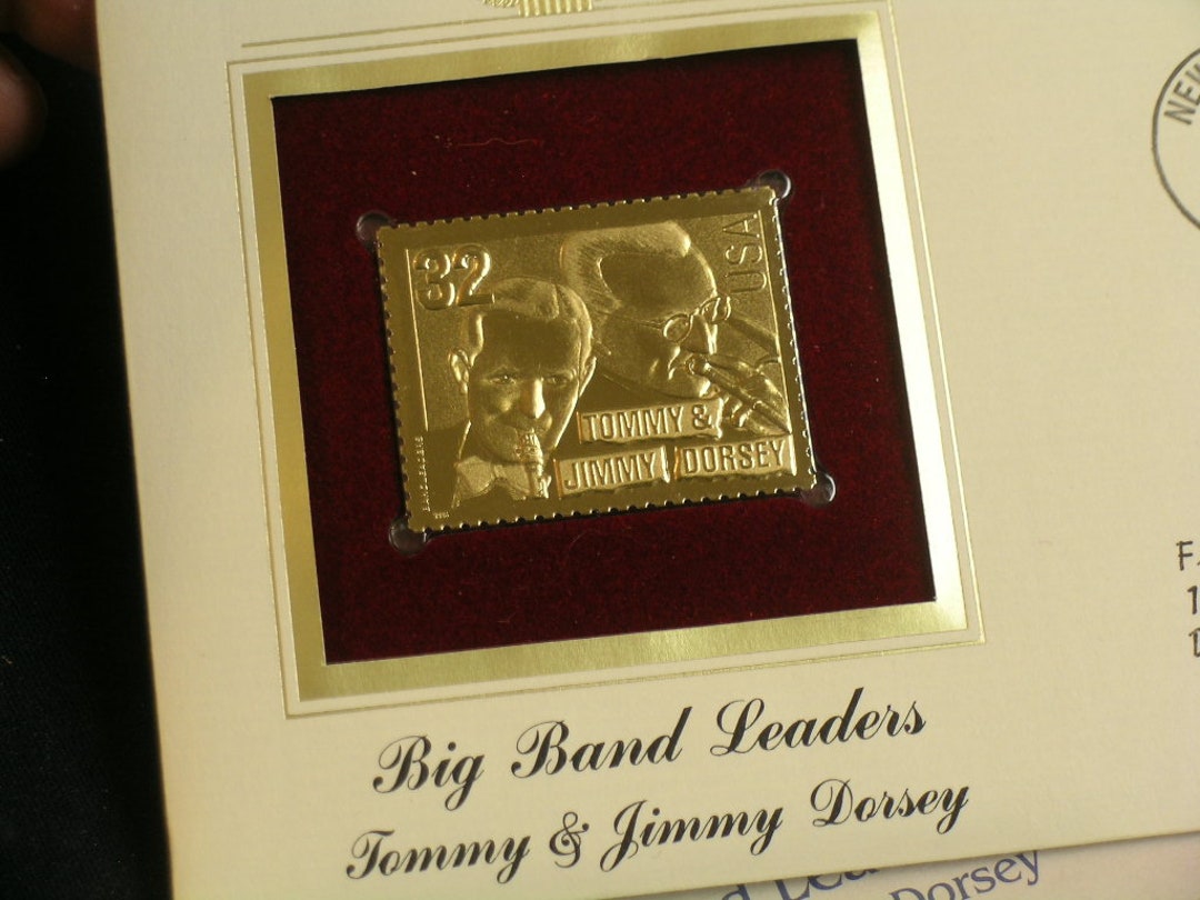 Collectible 1996 Big Band Leaders Tommy & Jimmy Dorsey 22kt
