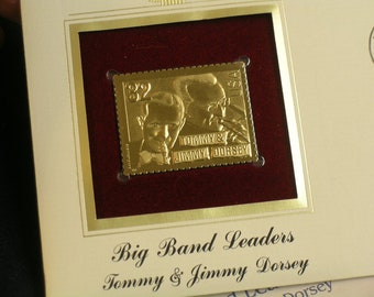 Collectible 1996 Big Band Leaders Tommy & Jimmy Dorsey 22kt