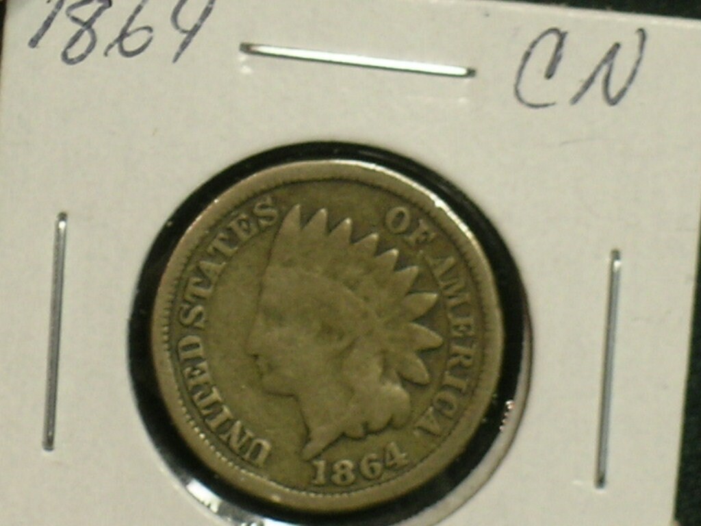 1864 Nice Grade Indian Cent -- Copper Nickel Variety - Key Date Coin -  (AE12-15) - Etsy