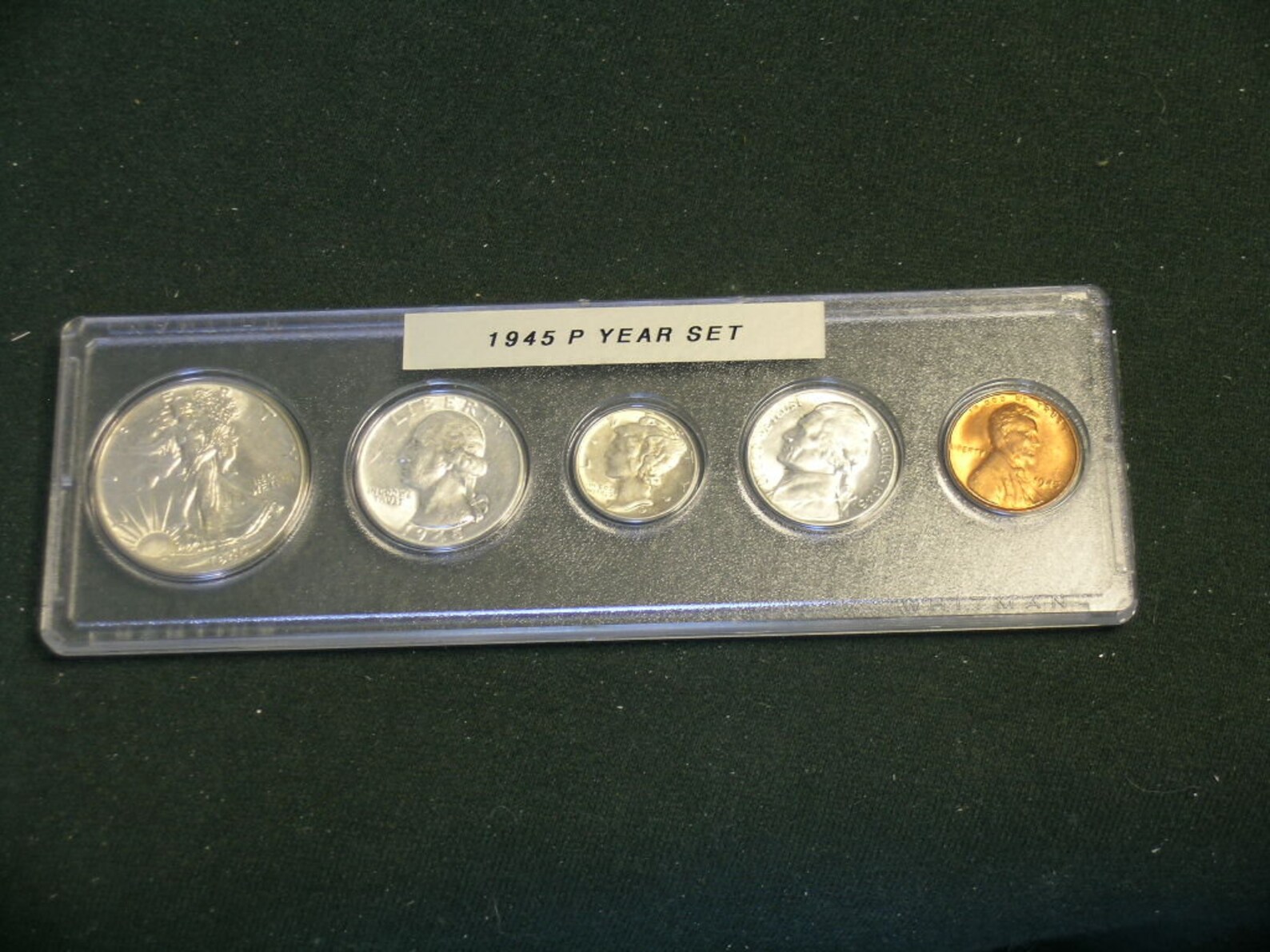 1945 Very Choice AU/BU Coin Year Set Vintage 5 coin set Etsy