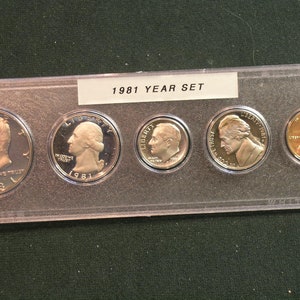1981 Proof Coin Year Set            -