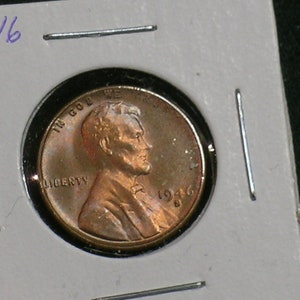 1946-S BU Lincoln Cent  - Nice Look and color  (AE3-3)