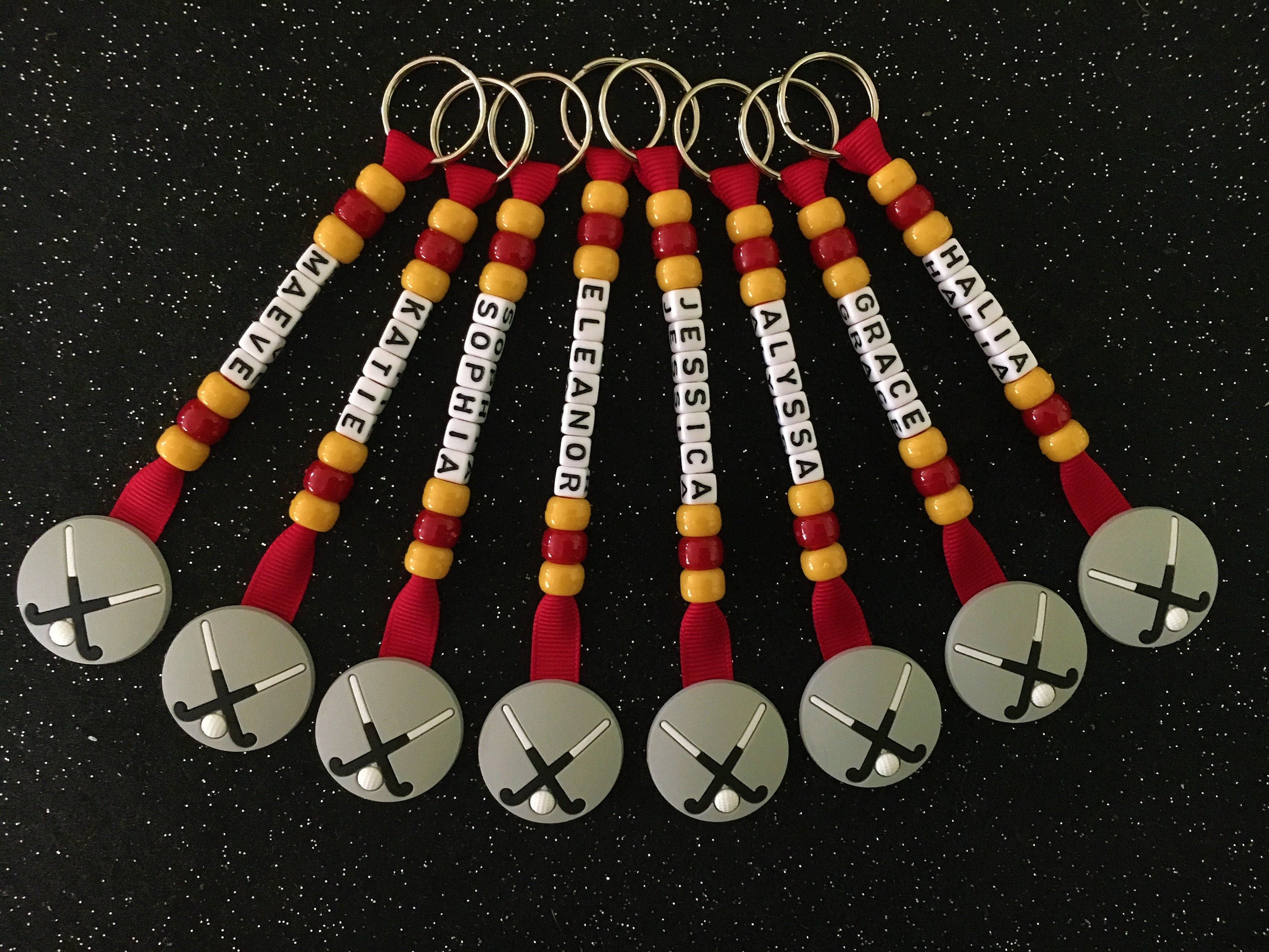 Field Hockey Christmas Team Gifts Personalized Key Chain Coach Etsy