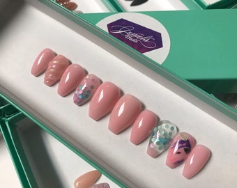 Unicorn Nails Etsy Unicorn Nails Etsy