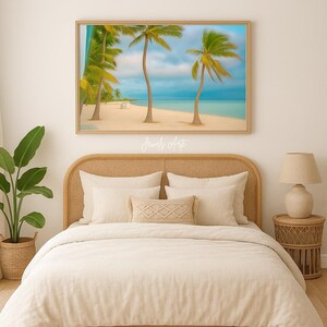 Tropische Strand-Palme-Wandkunst von Key West, FL | Küsten Ozean Poster | Serene Strand Fotografie | Digitaler Download | Juwelen Arte