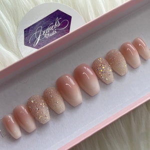Baby Boomer & 3D || gel overlay || hard gel || reusable || not polish || Jewels nails